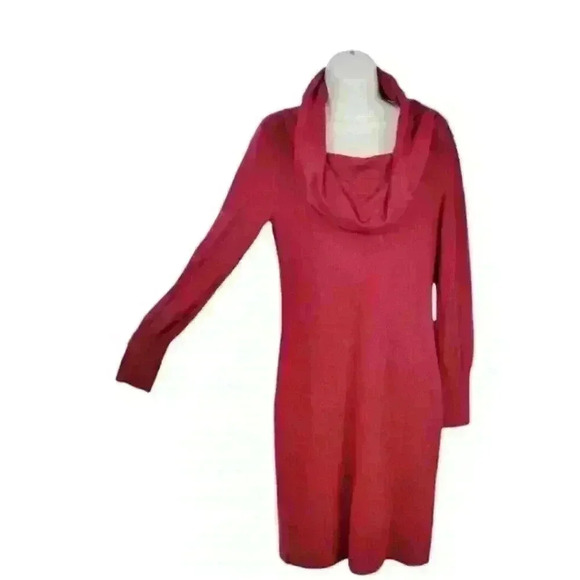 Ann Taylor Dresses & Skirts - ANN TAYLOR Woman's BURGUNDY Sweater Dress Pencil Shift COWL NECK Stretch size M